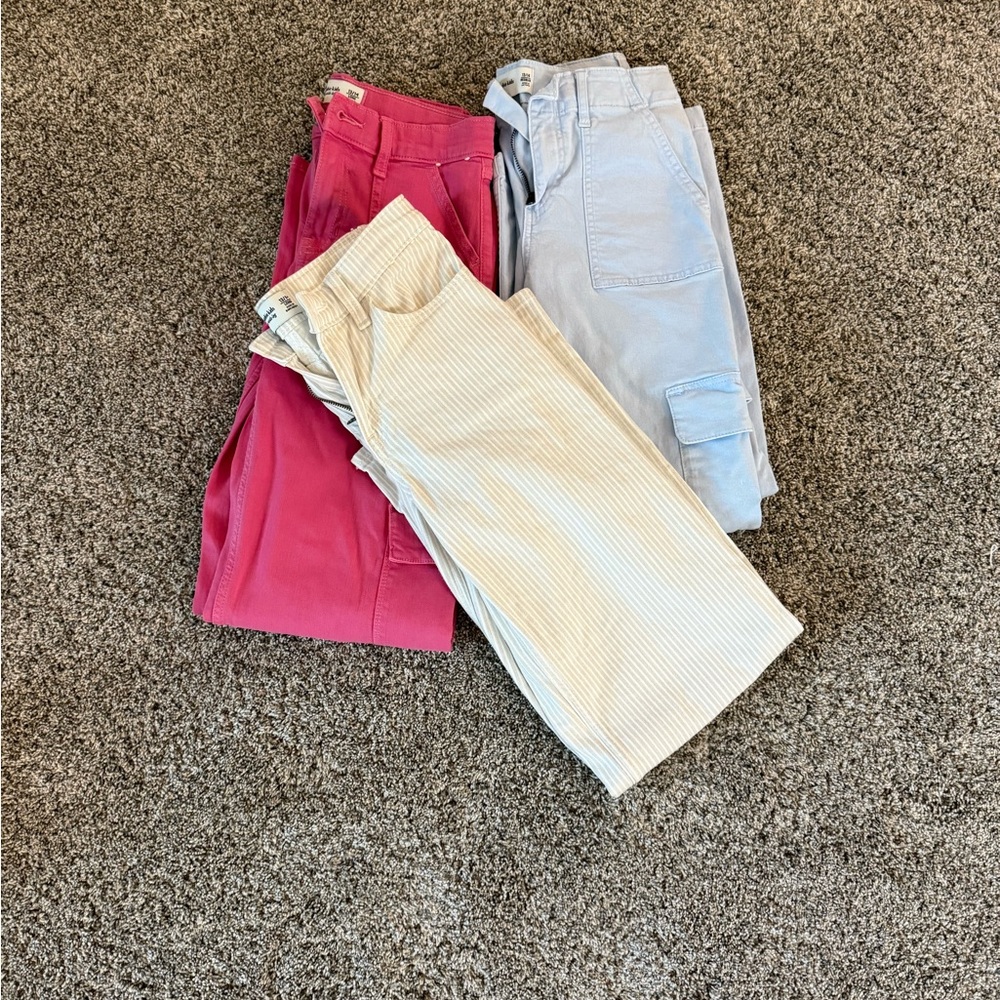 NWOT never worn Abercrombie three pairs of  girls 13/14 jeans